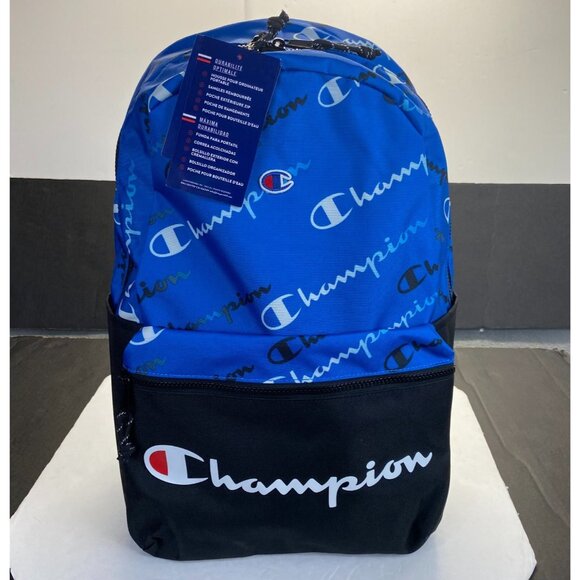 Champion 15”‎ Backpack Blue cript Logos,Laptop Sleeve,Padded Straps,Unisex New - Picture 16 of 16